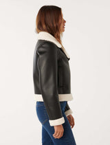 Jessy Pu Aviator Jacket Forever New