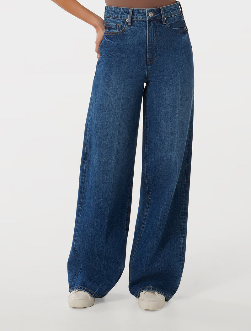 Heather Wide Leg Jeans Forever New