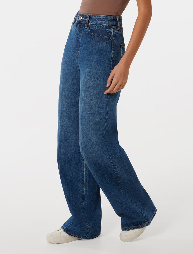 Heather Wide Leg Jeans Forever New