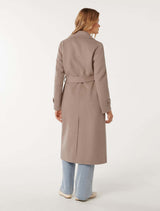 Carter Felled Seam Coat Forever New