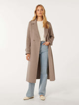 Carter Felled Seam Coat Forever New