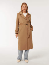 Carter Felled Seam Coat Forever New