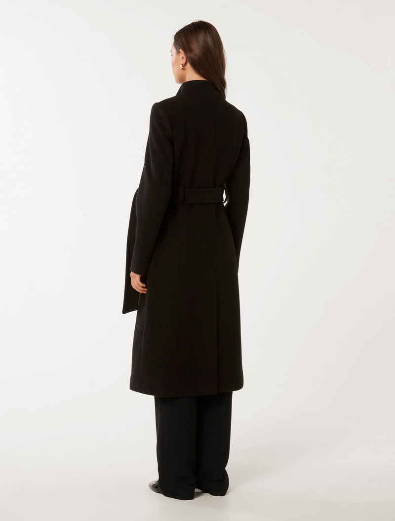 Ari Funnel Neck Coat Forever New