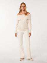 Sadie Cable Bardot Jumper Forever New