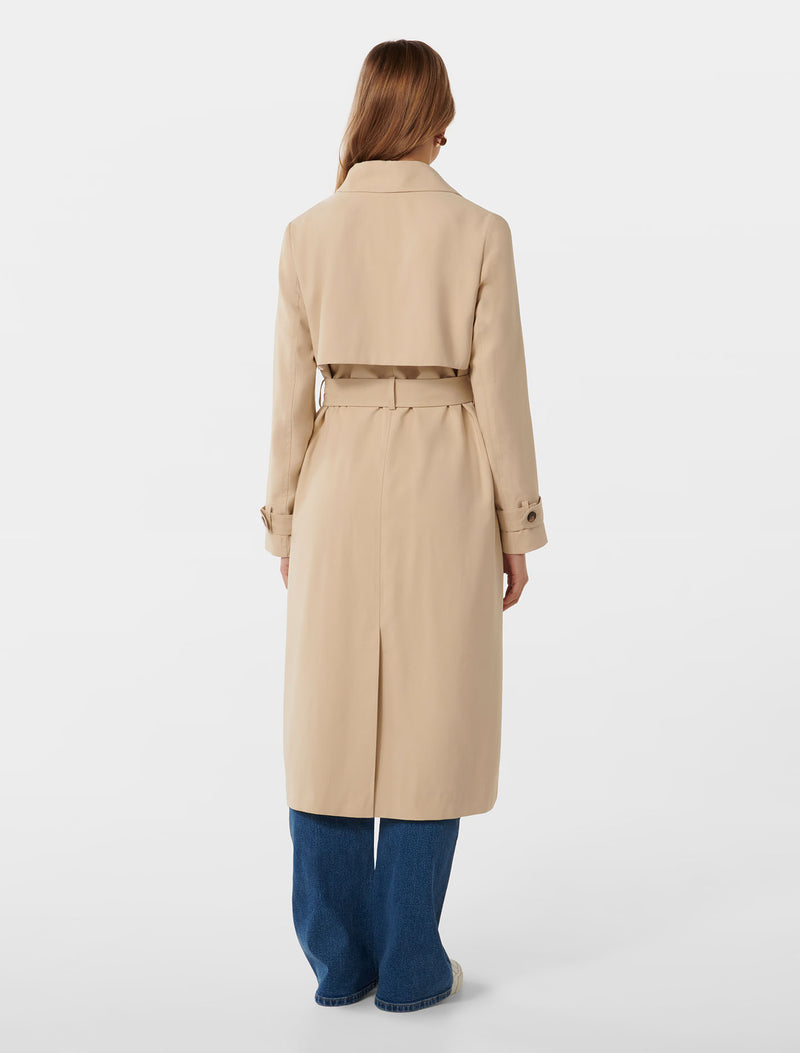 Darlah Single Breasted Soft Trench Coat Forever New