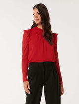 Diane Frill Detail Blouse Forever New