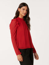 Diane Frill Detail Blouse Forever New