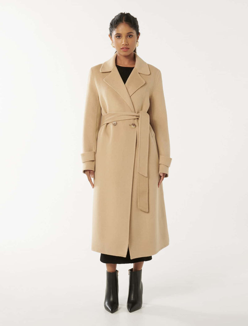 Carter Petite Felled Seam Coat Forever New