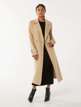 Carter Petite Felled Seam Coat Forever New