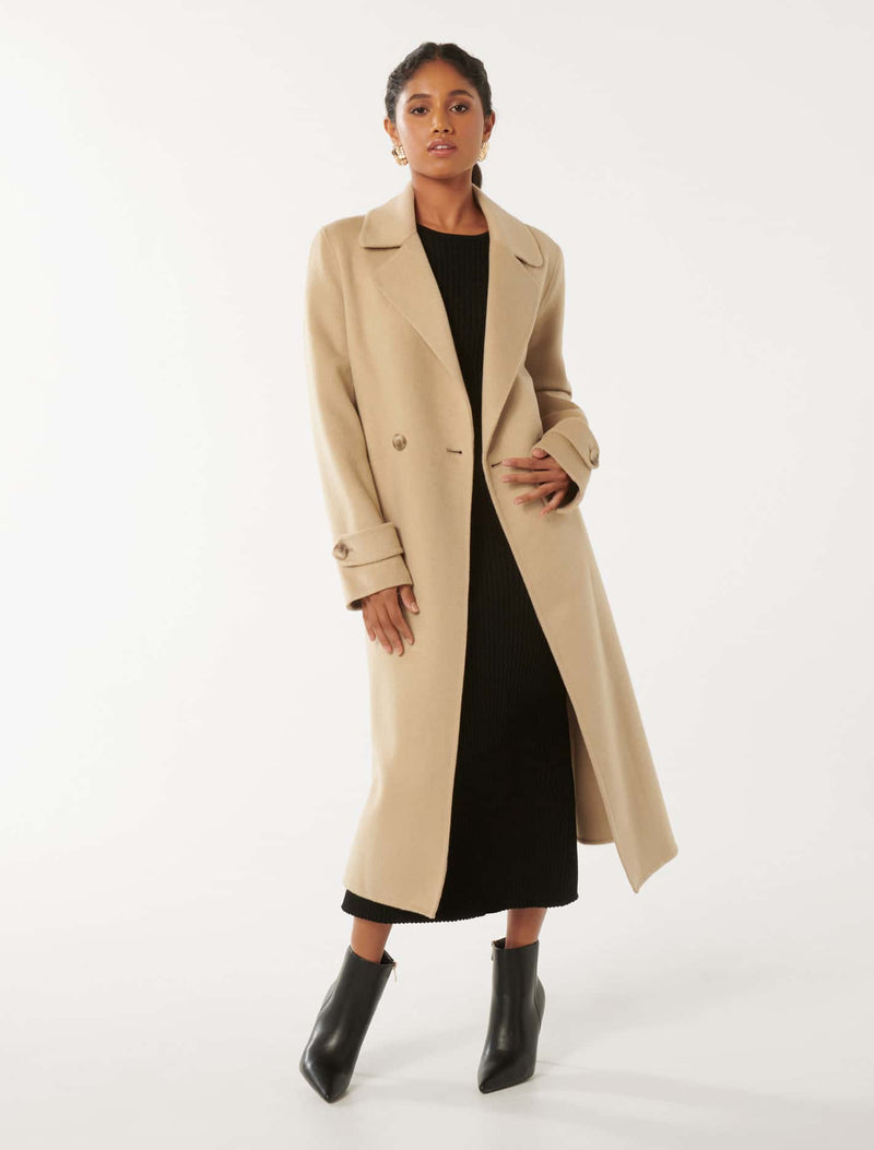 Carter Petite Felled Seam Coat Forever New