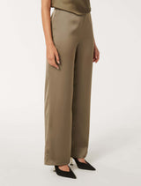 Emila Satin Wide Leg Pants Forever New