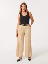 Edweena Petite Belted Wide Leg Pants Forever New