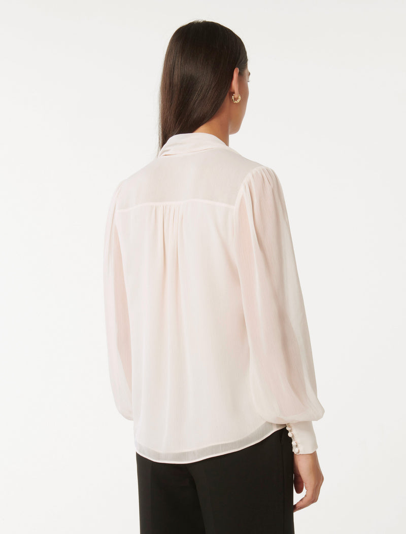 Teresa Neck Tie Blouse Forever New