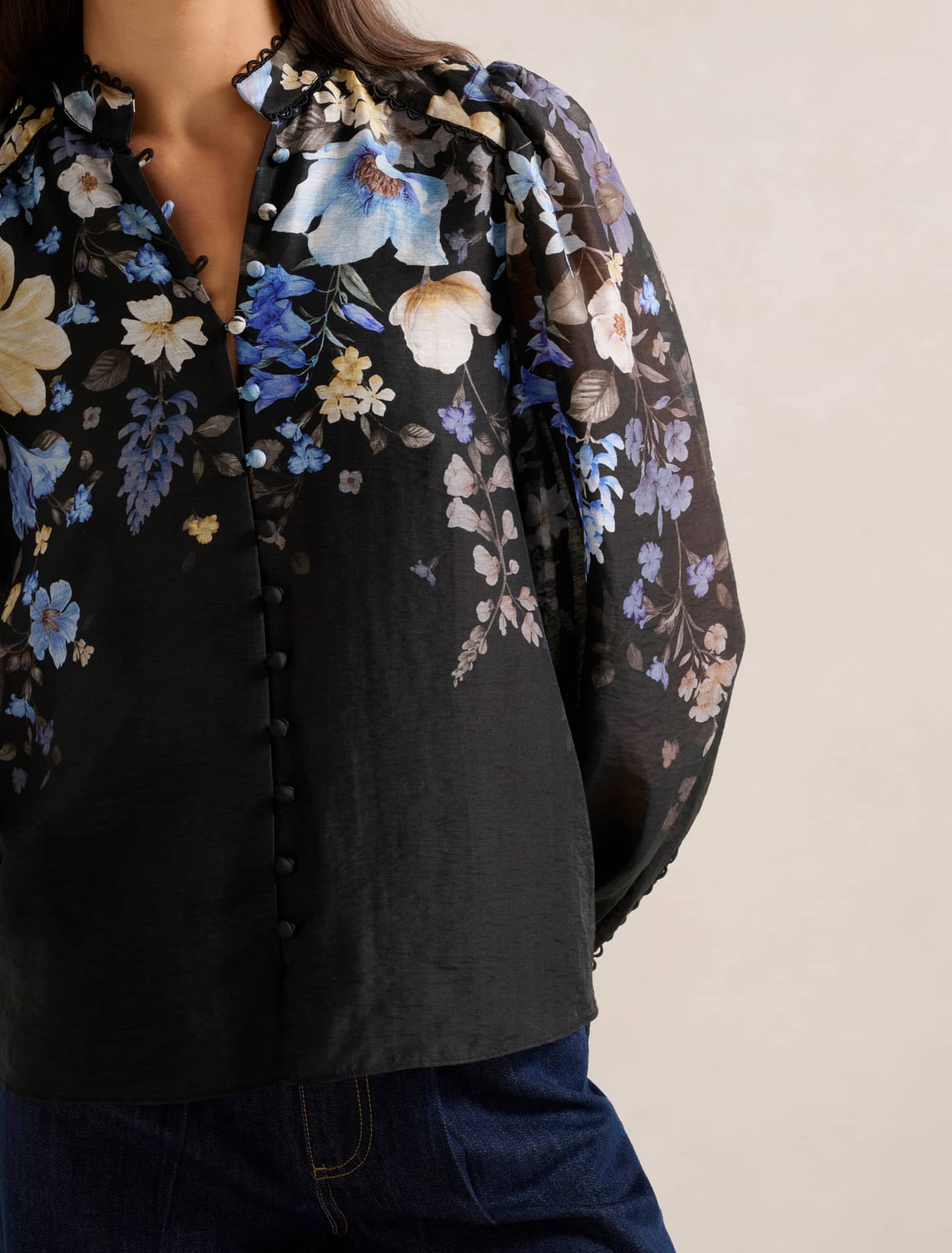Emma Trimmed Blouse Forever New