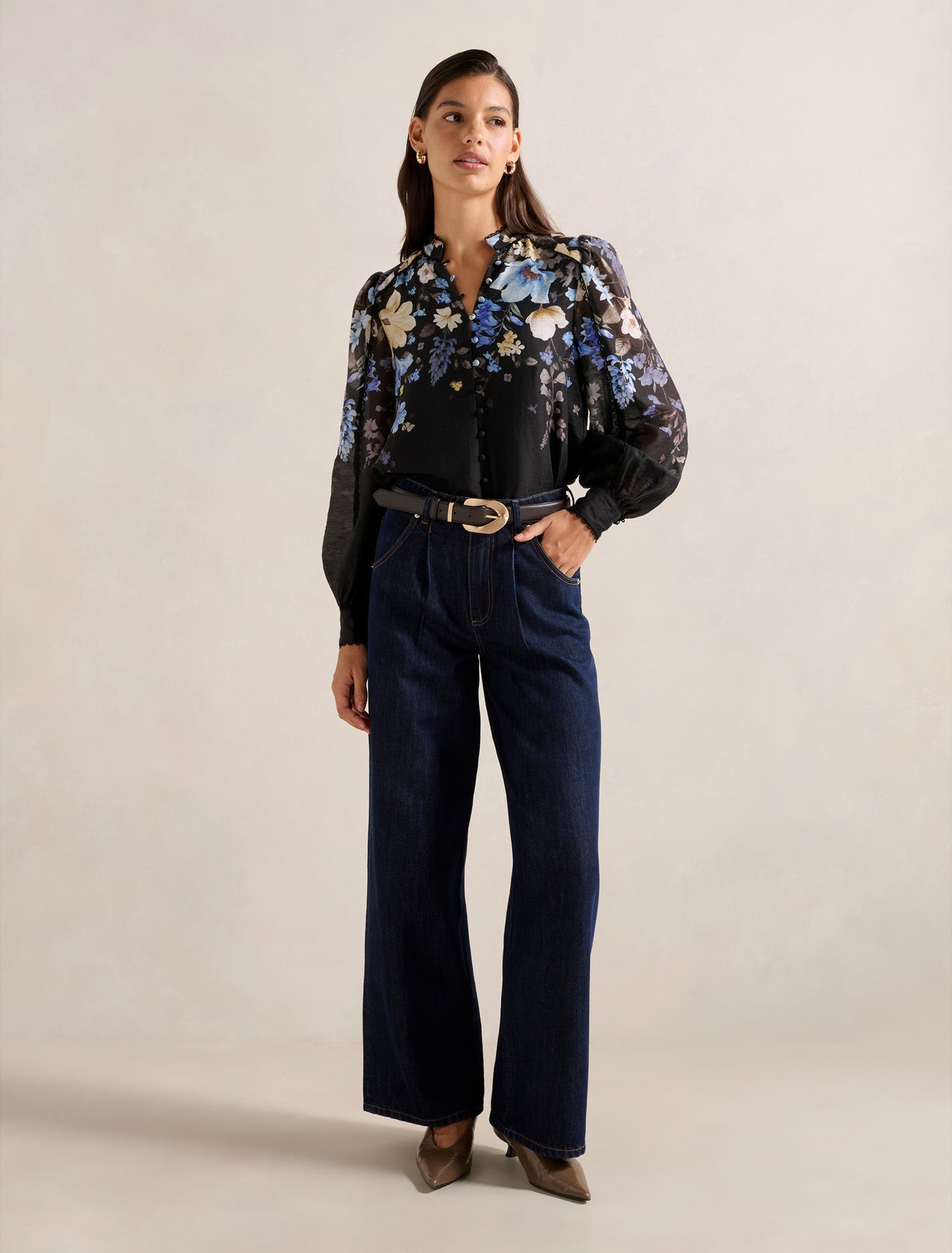 Emma Trimmed Blouse Forever New