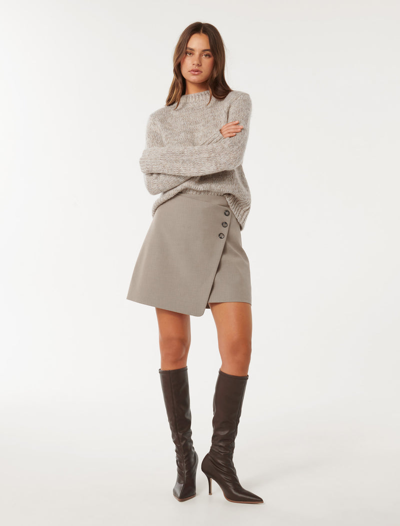 Lettie Wrap Mini Skirt Forever New