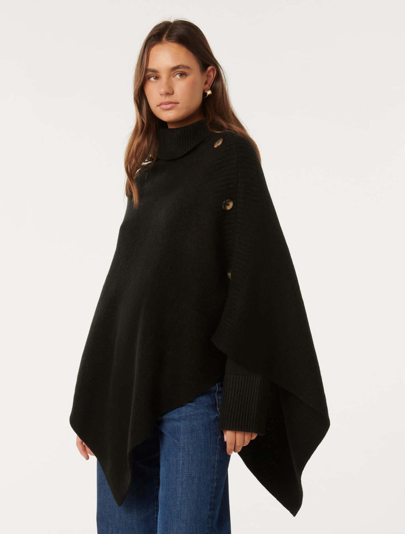 Betty Button Poncho Forever New