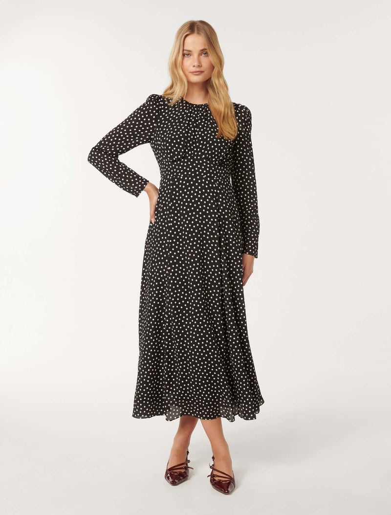 Mietta Long Sleeve Midi Dress Forever New