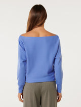 Tilda Tipped Shoulder Knit Jumper Forever New