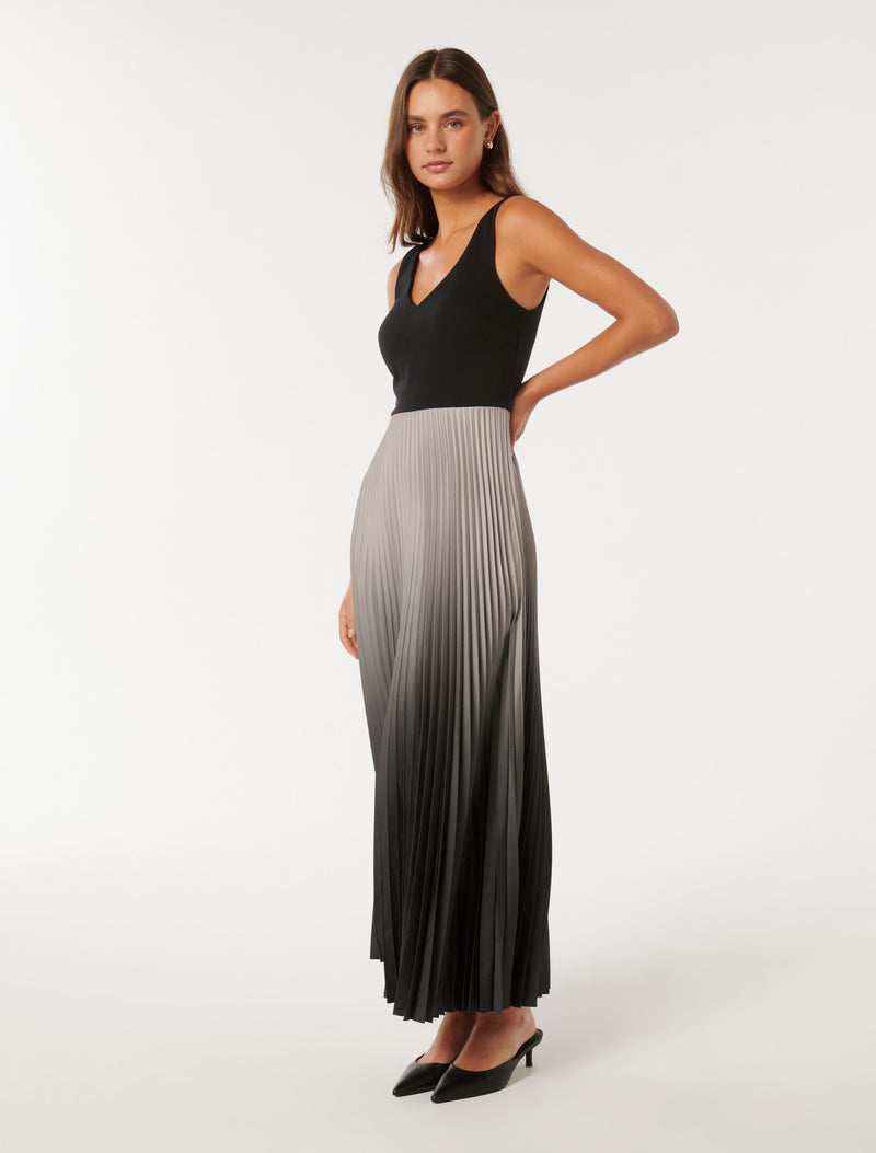 Ornella Two-In-One Pleated Midi Dress Forever New