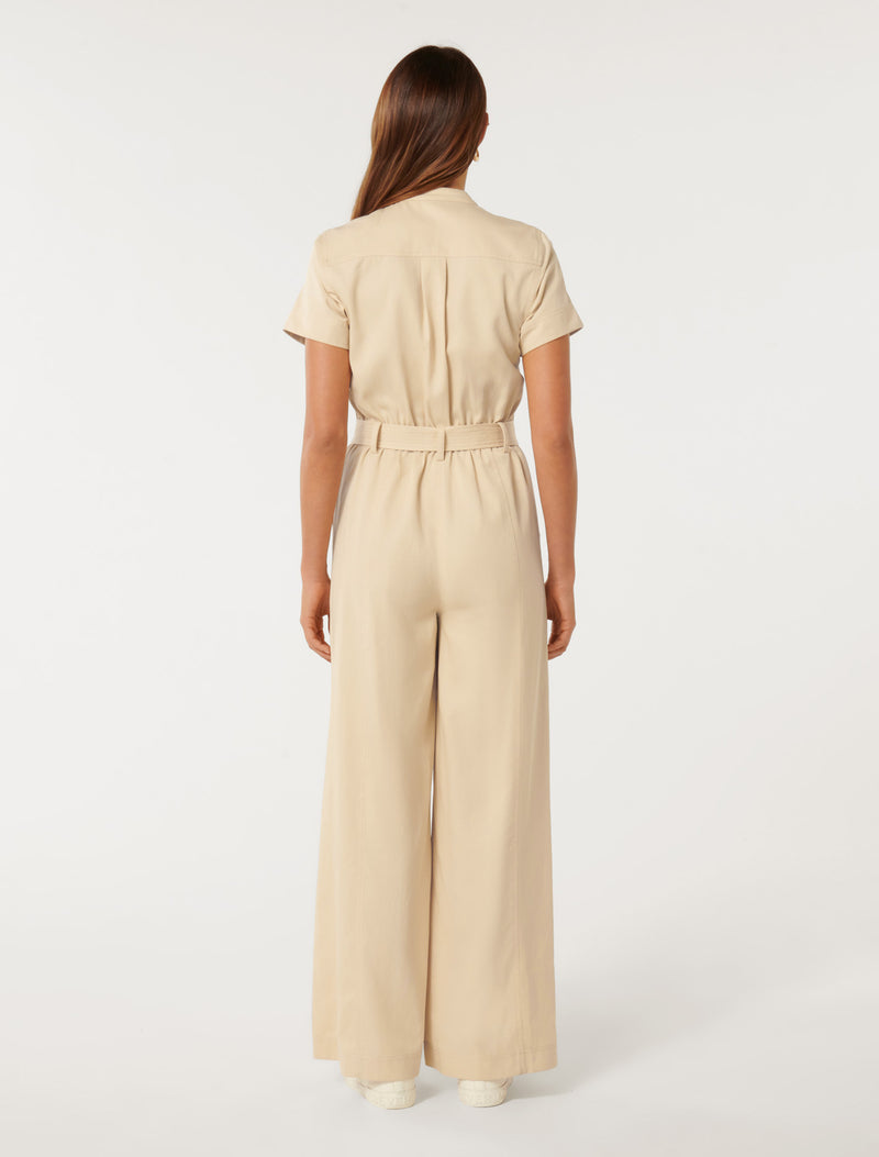 Sabrina Belted Jumpsuit Forever New