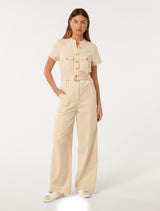 Sabrina Belted Jumpsuit Forever New