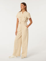 Sabrina Belted Jumpsuit Forever New