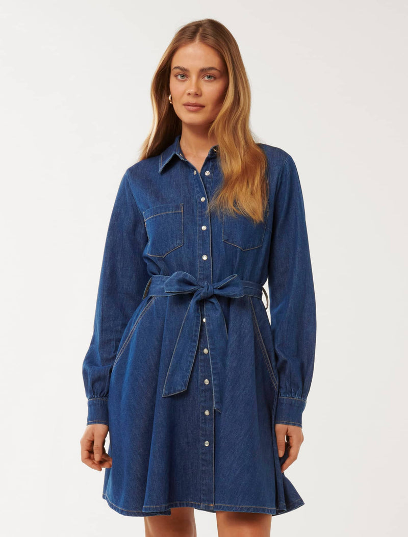 Colette Denim Shirt Dress Forever New