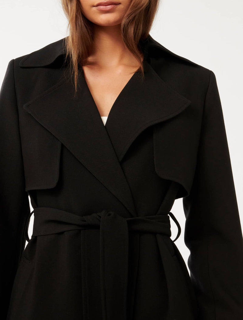 Lauren Crepe Trench Coat Forever New