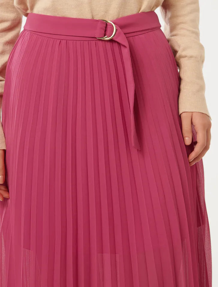 Esme Belted Pleated Skirt Forever New