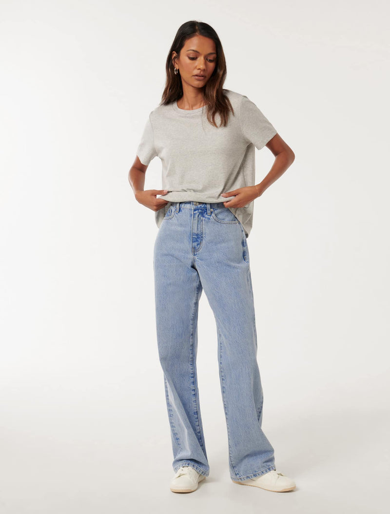 Sky Petite Straight Leg Jeans Forever New