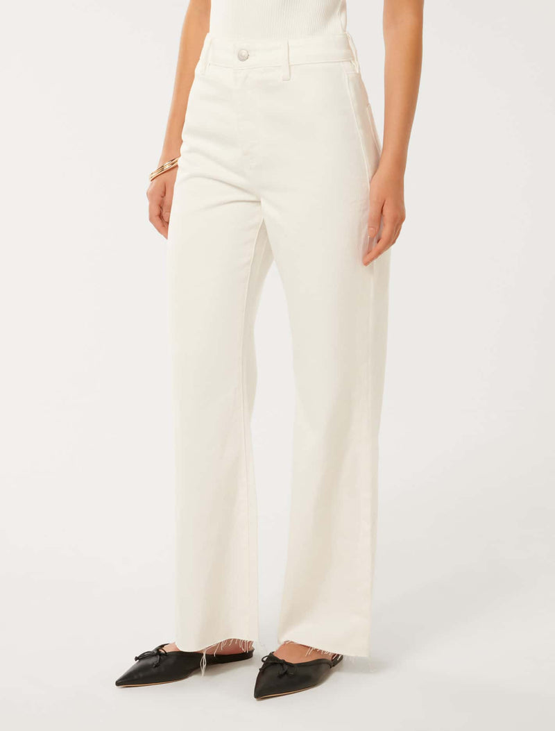 Celia Cropped Wide Leg Jeans Forever New