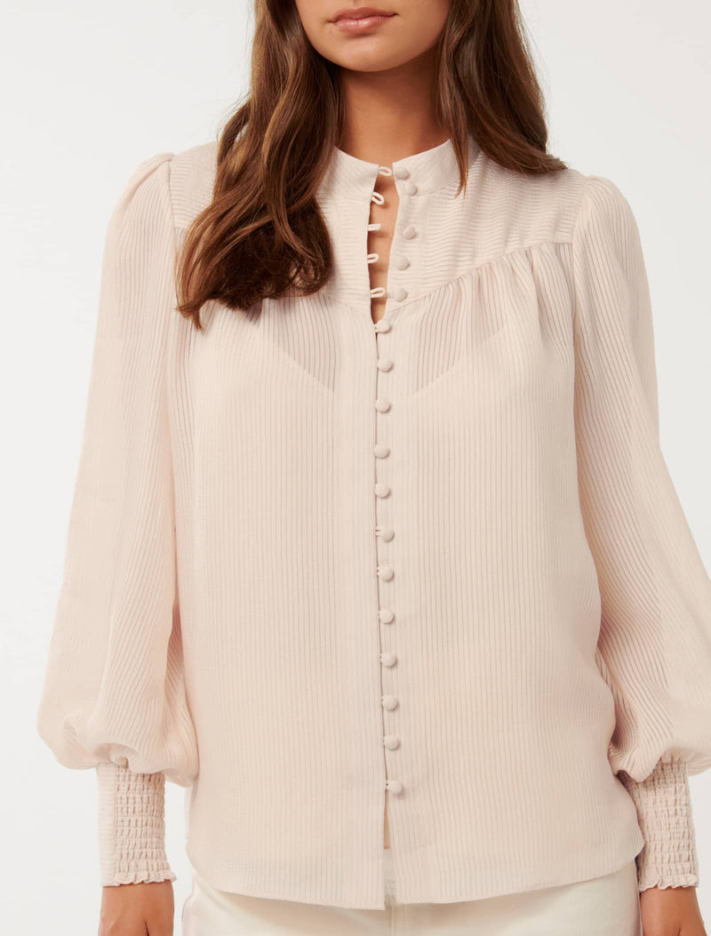 Leo Soft Stripe Blouse Forever New