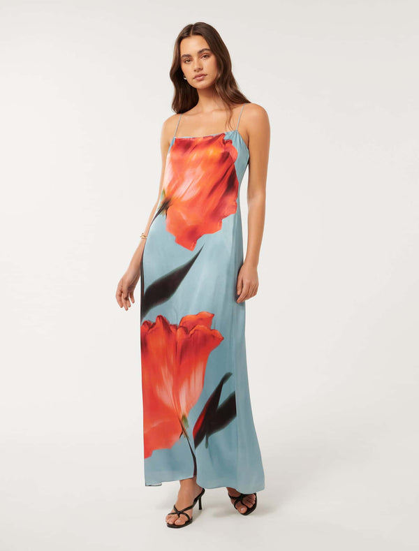 Constance Satin Maxi Dress Forever New