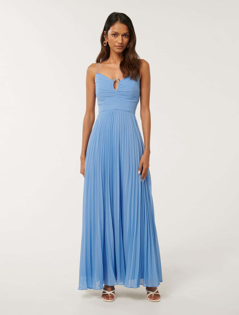 Loreto Petite Pleated Maxi Dress Forever New