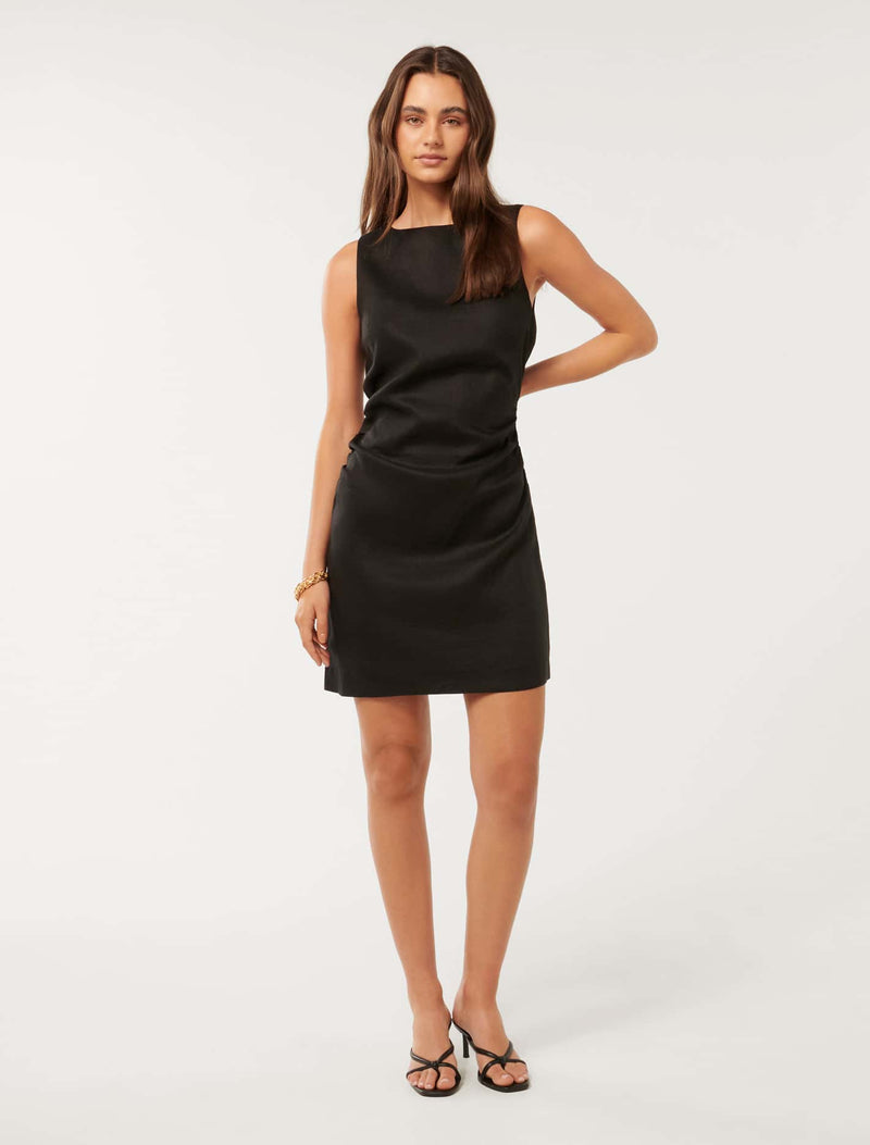 Arianna Ruched Waist Mini Dress Forever New