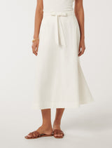 Madeleine Belted Midi Skirt Forever New