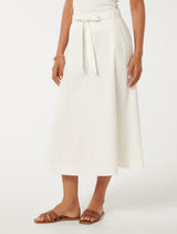 Madeleine Belted Midi Skirt Forever New