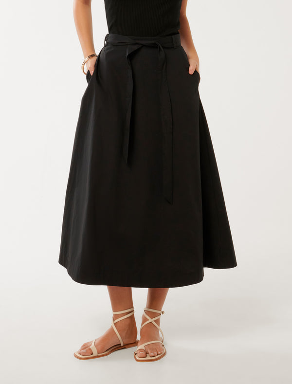 Madeleine Belted Midi Skirt Forever New