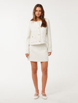 Tonia Boucle Mini Skirt Forever New