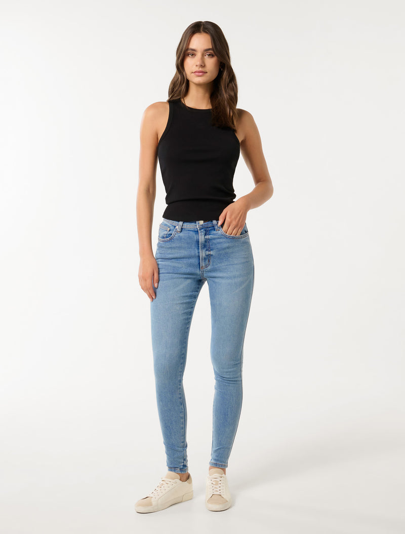 Ashley Mid-Rise Skinny Jeans Forever New