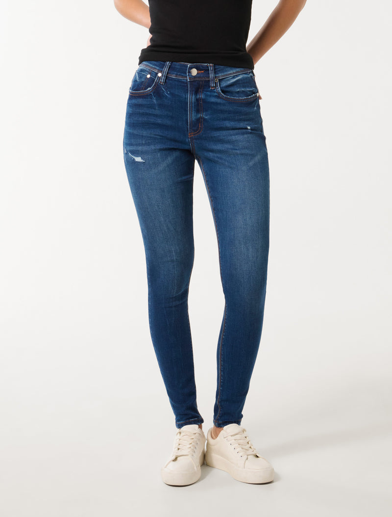 Nala Mid-Rise Skinny Jeans Forever New