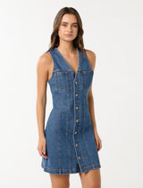 Christine Denim Mini Dress Forever New