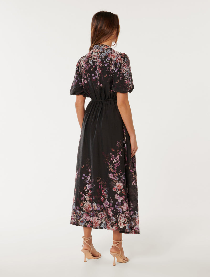 Adele Printed Midi Dress Forever New