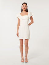 Aspen Ruched Mini Dress Forever New