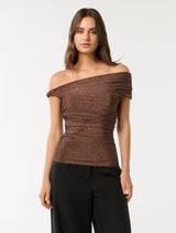 Mia Twist Shoulder Top Forever New