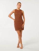 Bailee Crochet Mini Dress Forever New