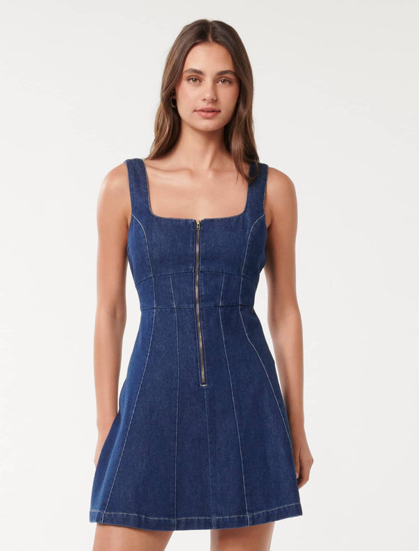 Allison Mini Denim Dress Forever New