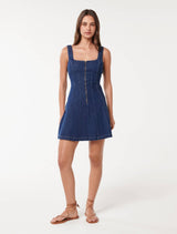 Allison Mini Denim Dress Forever New