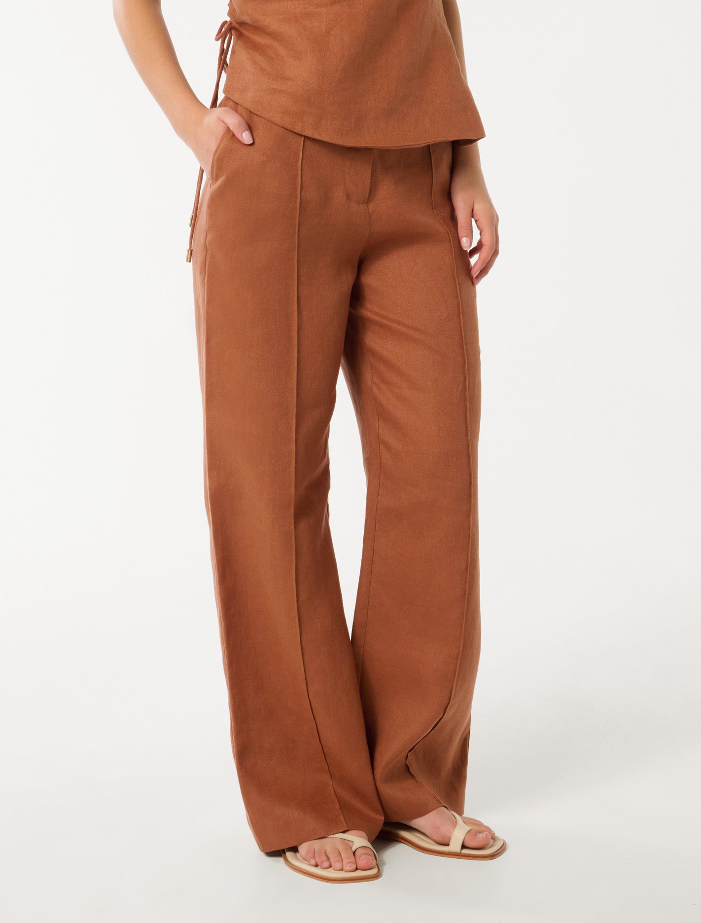 Posey Linen Wide Leg Pants Forever New